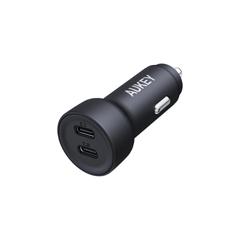 AUKEY CC-Y23-BK 65W 2* TYPE-C PD ARAÇ ŞARJ CİHAZI 