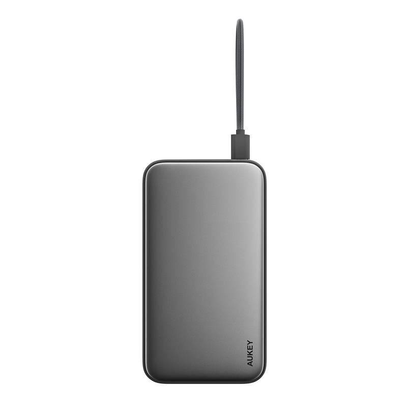 AUKEY PB-Y48-GY 100W 20000 MAH PD DAHİLİ TYPE-C KABLOLU POWERBANK 