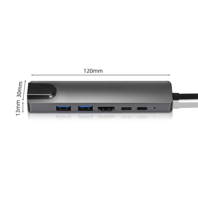 SENSEI TYPE-C 6IN1 HDMI COK FONKSIYONLU USB 3.0 DOCK STATION 